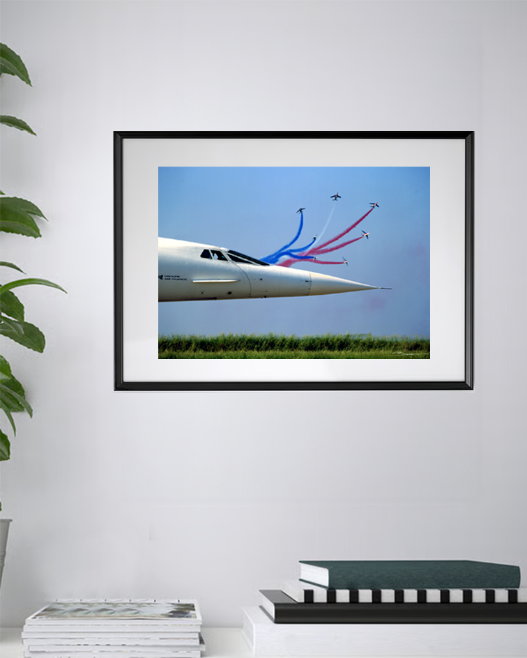 Concorde et Patrouille de France en Bouquet Éclaté