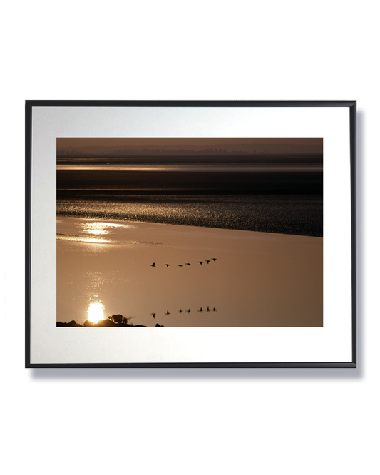 Horizons dorés et envol de lumière