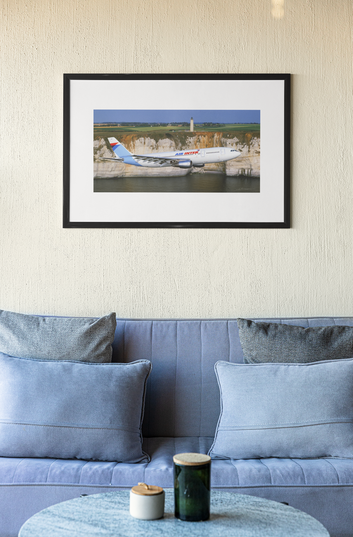 L’A300 au-dessus du Cap d’Antifer - Airbus A-300