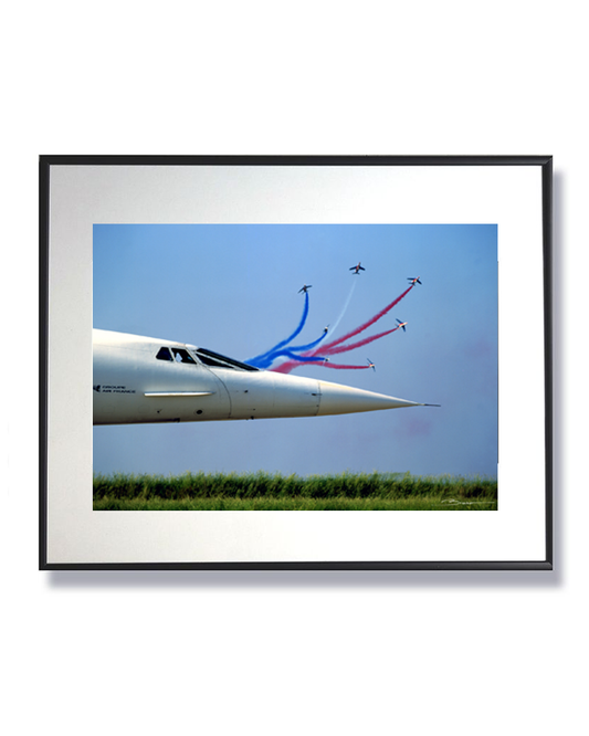 Concorde et Patrouille de France en Bouquet Éclaté